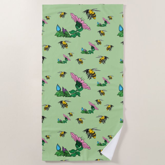 The Defender Beach Towel (Front)