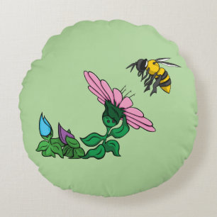 The Defender Round Pillow
