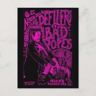 The Defilers at Max's Kansas City Postcard