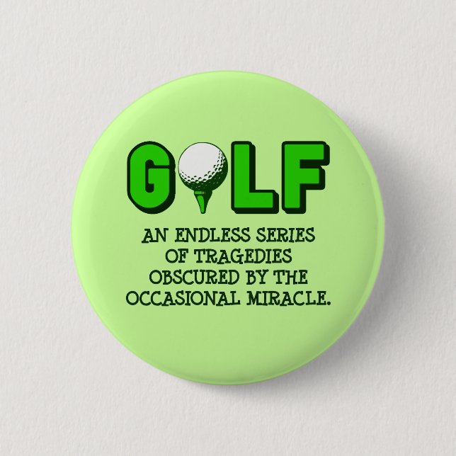 THE DEFINITION OF GOLF 2 INCH ROUND BUTTON (Front)