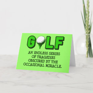THE DEFINITION OF GOLF CARD