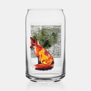 The Definitive Fox Instant Photo Watercolor Can Glass