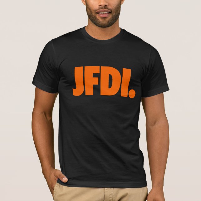The Definitive JFDI Tee (Black) (Front)