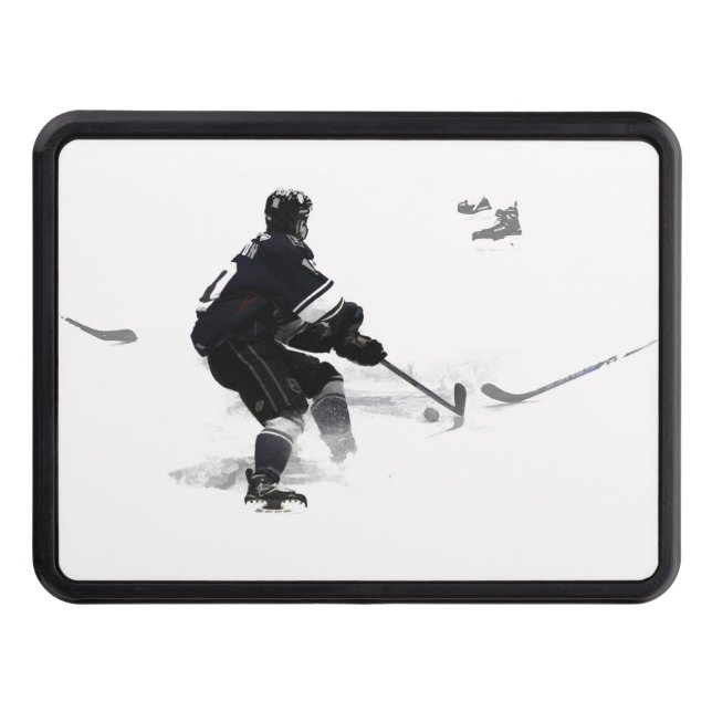 The Deke - Hockey Player Trailer Hitch Cover (Front)