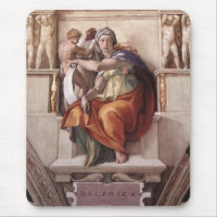 The Delphic Sibyl - Fresco Sistine Chapel