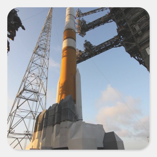 The Delta IV rocket Square Sticker (Front)