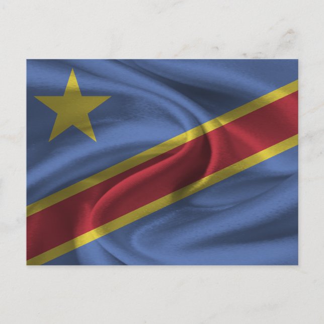 The Democratic Republic of the Congo Flag Postcard (Front)