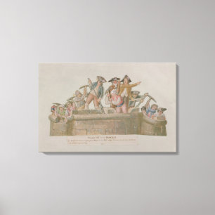 The Demolition of the Bastille, July 1789 Canvas Print
