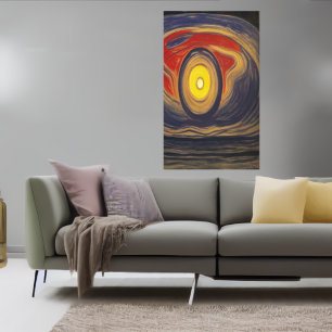 The demon eye   AI Art Poster