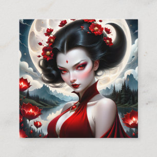The Demon Lady is a surrealist painting by the art Square Business Card