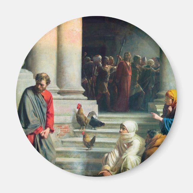 The Denial of Peter by Carl Bloch Magnet (Front)