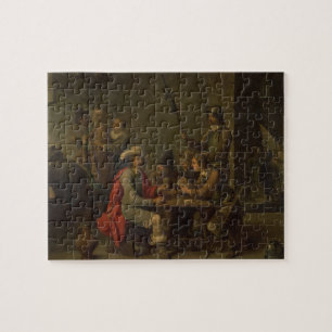 The Denial of St. Peter, 1646 (oil on canvas) Jigsaw Puzzle