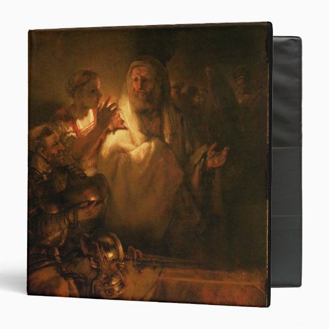 The Denial of St. Peter, 1660 (oil on canvas) Binder (Front/Inside)
