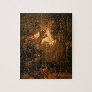 The Denial of St. Peter, 1660 (oil on canvas) Jigsaw Puzzle