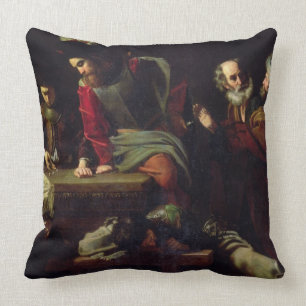 The Denial of St. Peter Throw Pillow