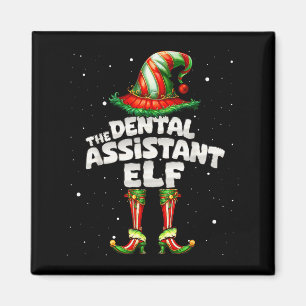 The Dental Istant Elf Family Matching Group Christ Magnet