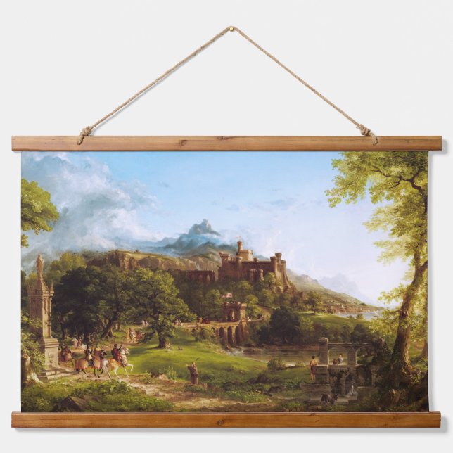 The Departure by Thomas Cole Hanging Tapestry (Front)
