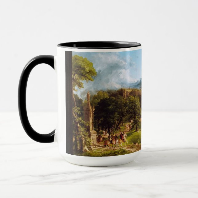 The Departure by Thomas Cole Mug (Left)