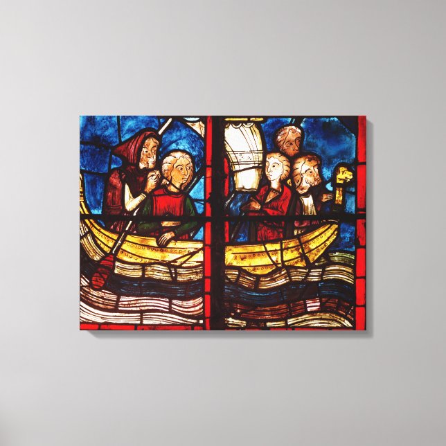 The Departure for Jerusalem Canvas Print (Front)