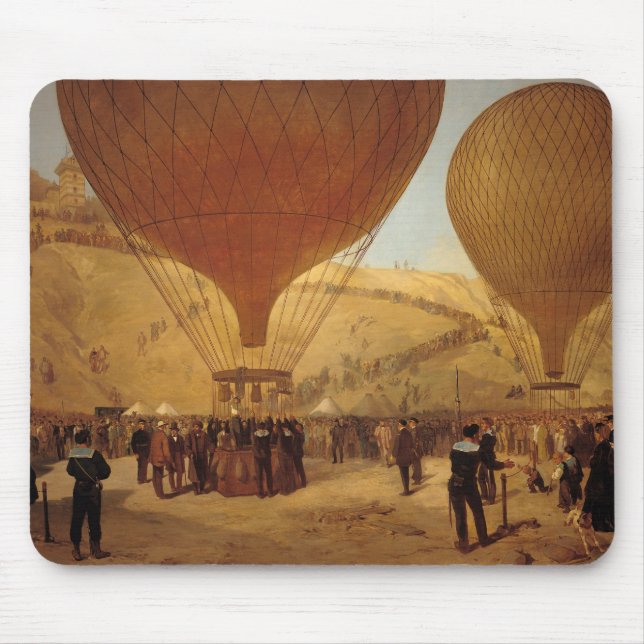 The Departure of Leon Michel Gambetta Mouse Pad (Front)