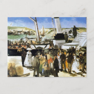 The Departure of the vapour of Folkestone - Manet Postcard
