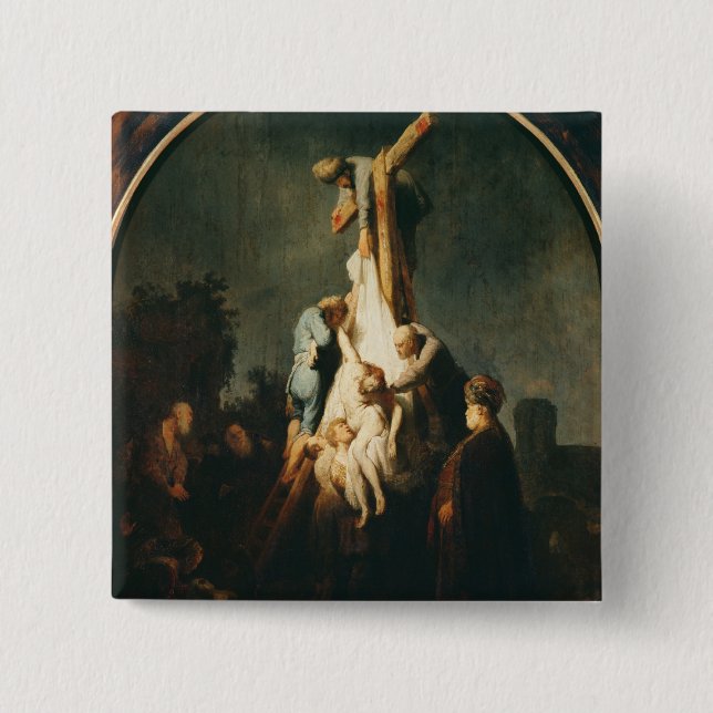 The Deposition, 1632-33 2 Inch Square Button (Front)