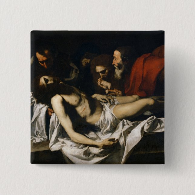 The Deposition 2 Inch Square Button (Front)