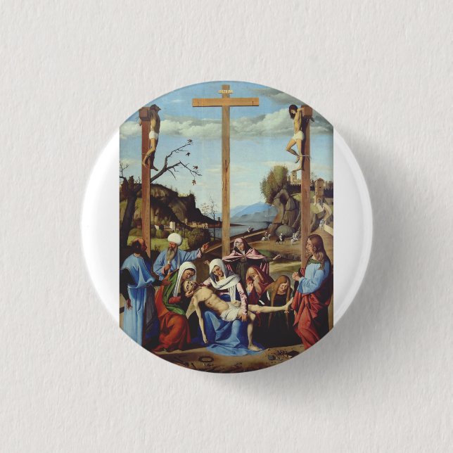 The Deposition of Jesus Christ 1 Inch Round Button (Front)