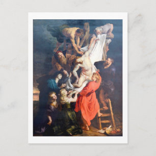 The Descent from the Cross, Rubens Postcard