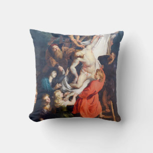 The Descent from the Cross, Rubens Throw Pillow