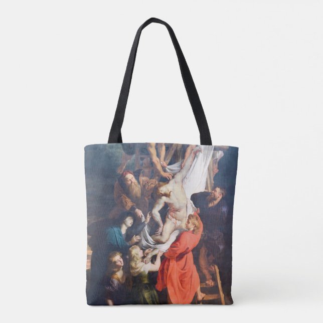 The Descent from the Cross, Rubens Tote Bag (Back)