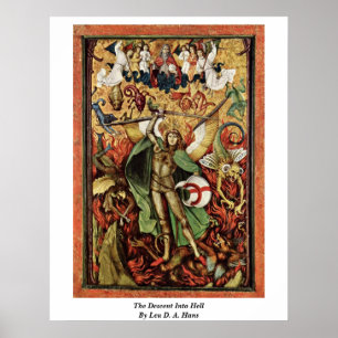The Descent Into Hell By Leu D. A. Hans Poster