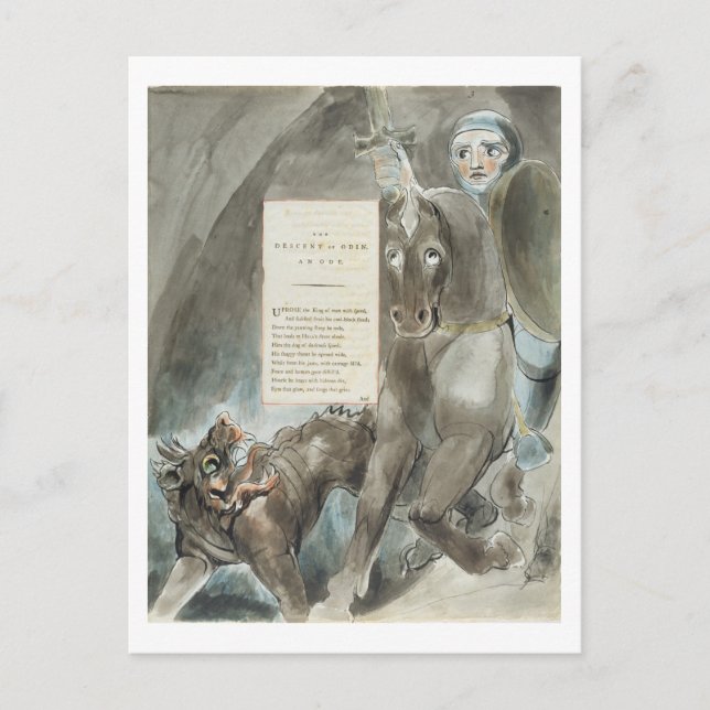 The Descent of Odin, An Ode, from 'The Poems of Th Postcard (Front)