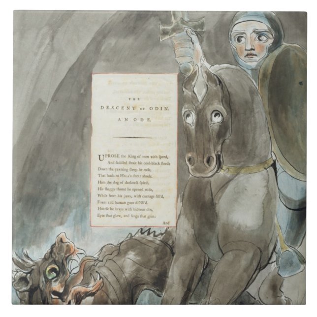 The Descent of Odin, An Ode, from 'The Poems of Th Tile (Front)