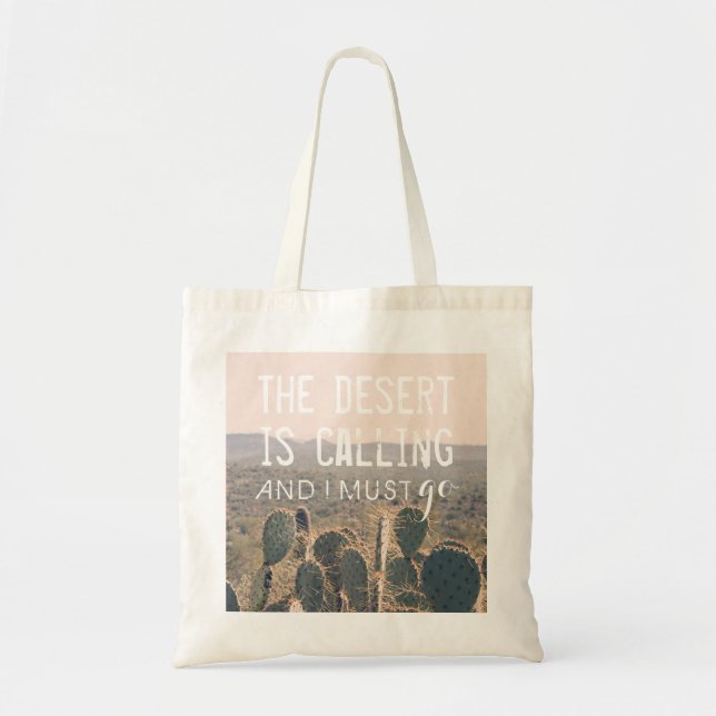 The Desert is Calling - Arizona Cacti | Tote Bag (Front)