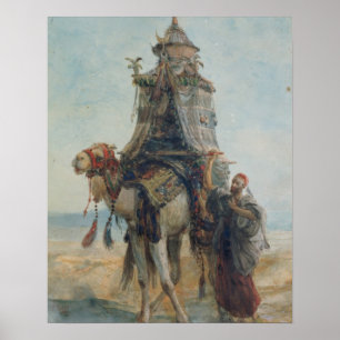 The Desert Ride, 1839 (w/c on paper) Poster