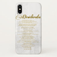 The Desiderata "Desired Things"