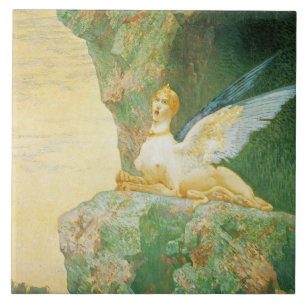 The Despair of the Sphinx, 1890 Tile
