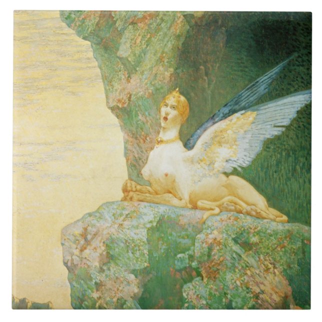 The Despair of the Sphinx, 1890 Tile (Front)
