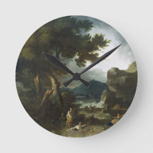 The Destruction of Niobe's Children, 1760 (oil on Round Clock