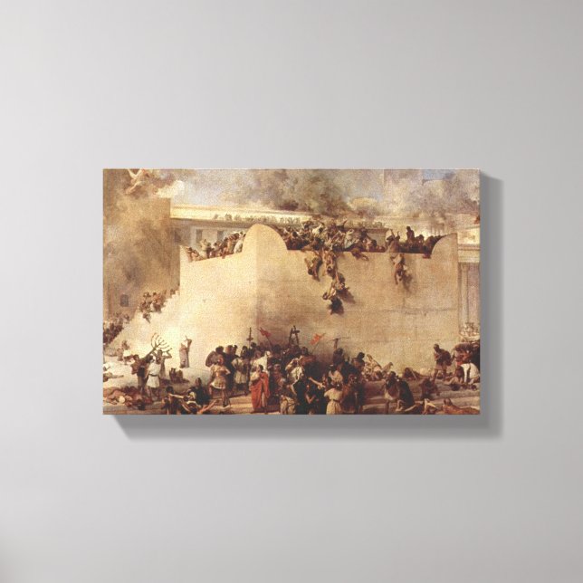 The Destruction Of The Temple Of Jerusalem Canvas Print (Front)