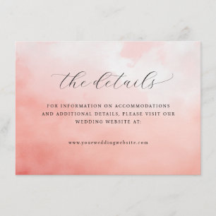 The Details Romantic Pink Gradient Enclosure Card