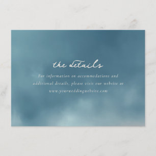 The Details Serene Blue Minimalist Enclosure Card