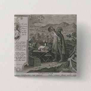 The Development of the Mariner's Astrolabe 2 Inch Square Button