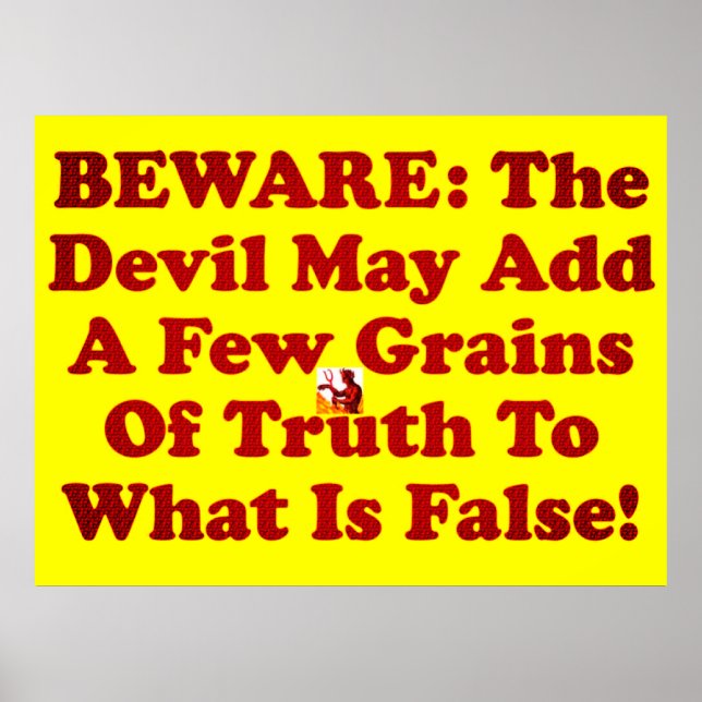 The Devil Is A Liar! Poster (Front)