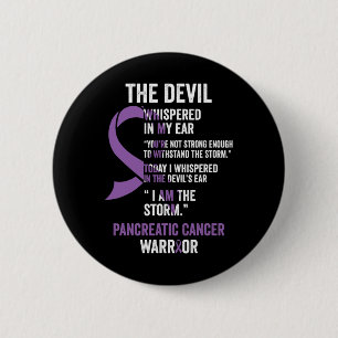 The Devil- Pancreatic Cancer Awareness Support Rib 2 Inch Round Button