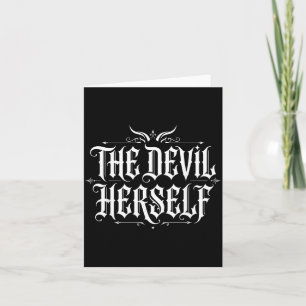 The Devil Retro Occult Women Dark Feminine Card