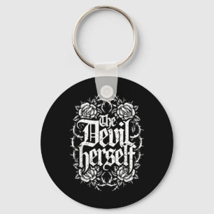 The Devil Retro Occult Women Gothic Dark Feminine Keychain