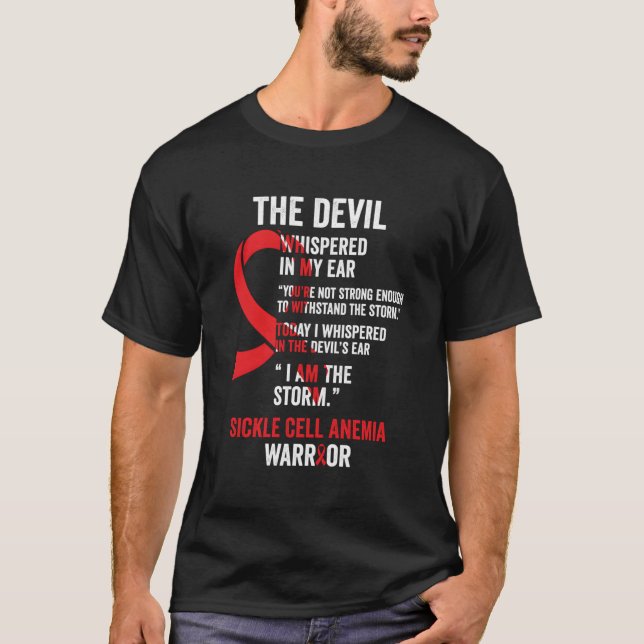 The Devil- Sickle Cell Anemia Awareness Support Ri T-Shirt (Front)
