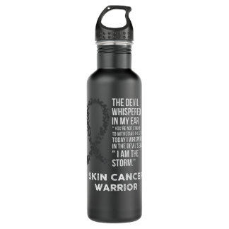The Devil- Skin cancer Awareness Support Ribbon 710 Ml Water Bottle